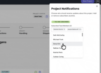 Manage project notifications